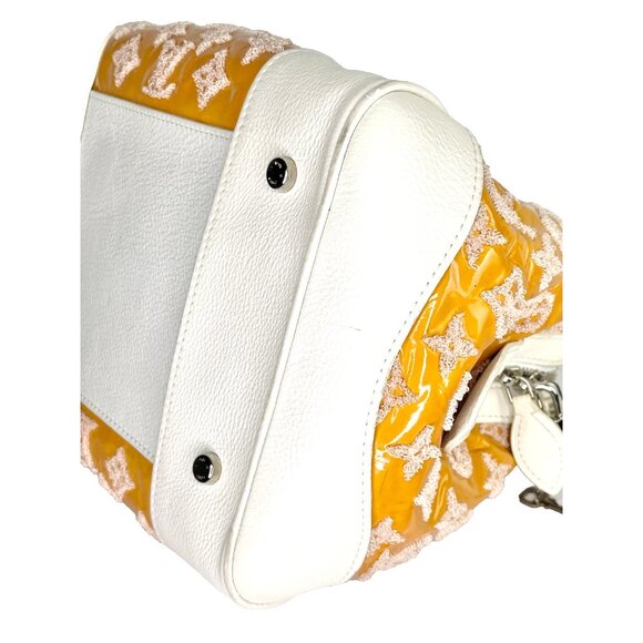 LOUIS VUITTON LV Monogram Bouclettes Speedy Amber Boston Embroidered Lambskin LV - Picture 12 of 16